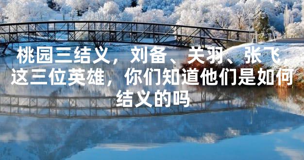 刘备与桃园结义的英雄情义_刘备英雄桃园情义结义的故事_刘备桃园结义